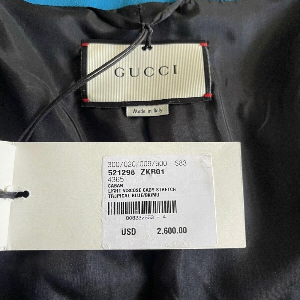 GUCCI  Blue Evening Jacket w/ Tags Size: S | US4 - Picture 5 of 8